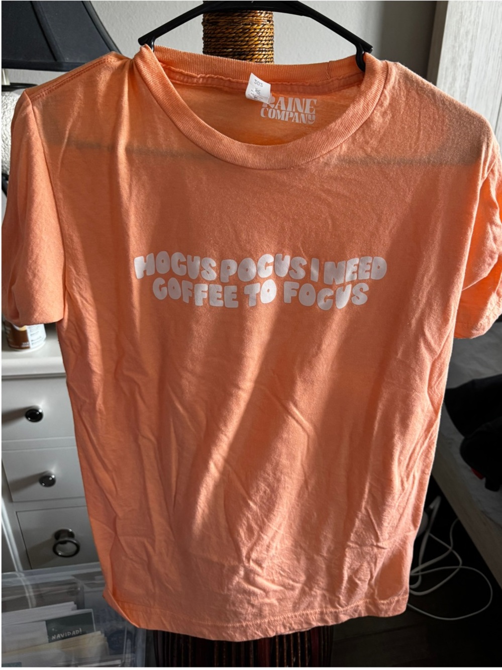 Hocus pocus I need coffee to focus Halloween/fall shirt